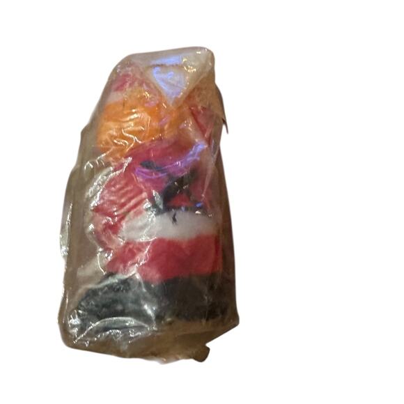 Vintage Christmas Candle Lot Santa Japan & Drummer Boy Wrapped Melted Wax Figure - Picture 6 of 8